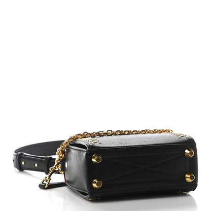 Alexander McQueen Grained Calfskin Studded Box Shoulder Bag 16 Black 4 of 8