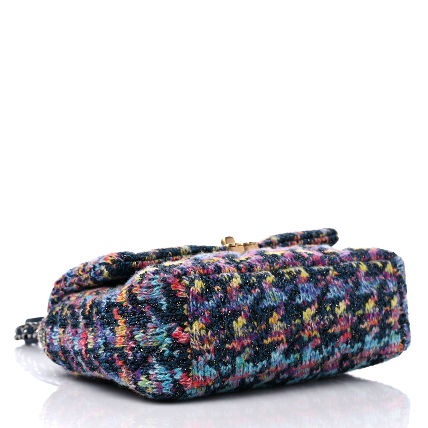 Tweed Quilted Medium Chanel 19 Flap Dark Multicolor