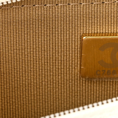 Chanel Lambskin Quilted CC Pearl Crush Wallet on Chain WOC White 15 of 25