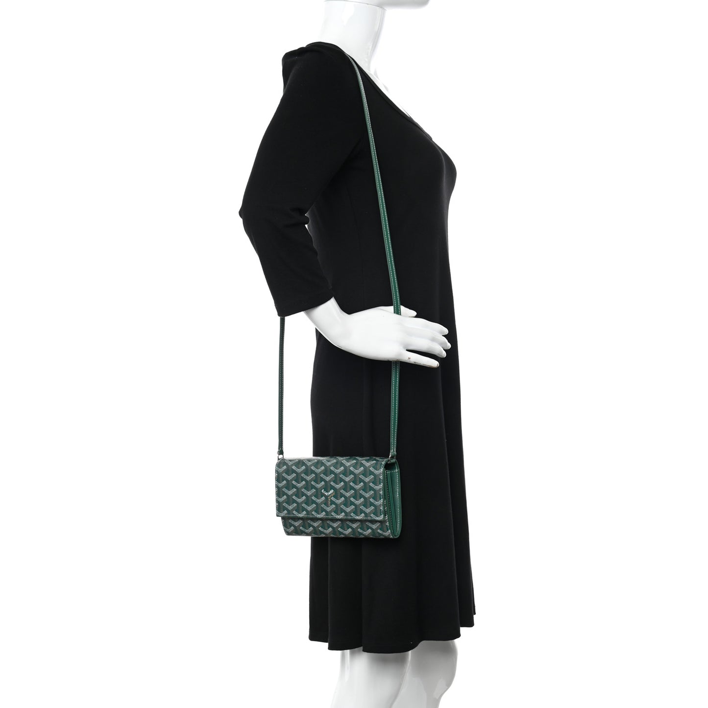 Goyardine Varenne Continental Wallet Green