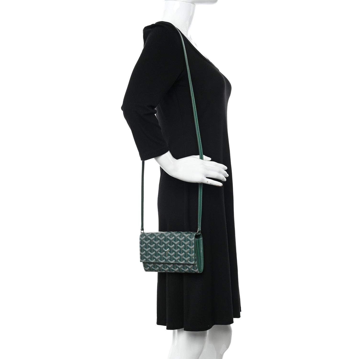 Goyard Goyardine Varenne Continental Wallet Green 2 of 11