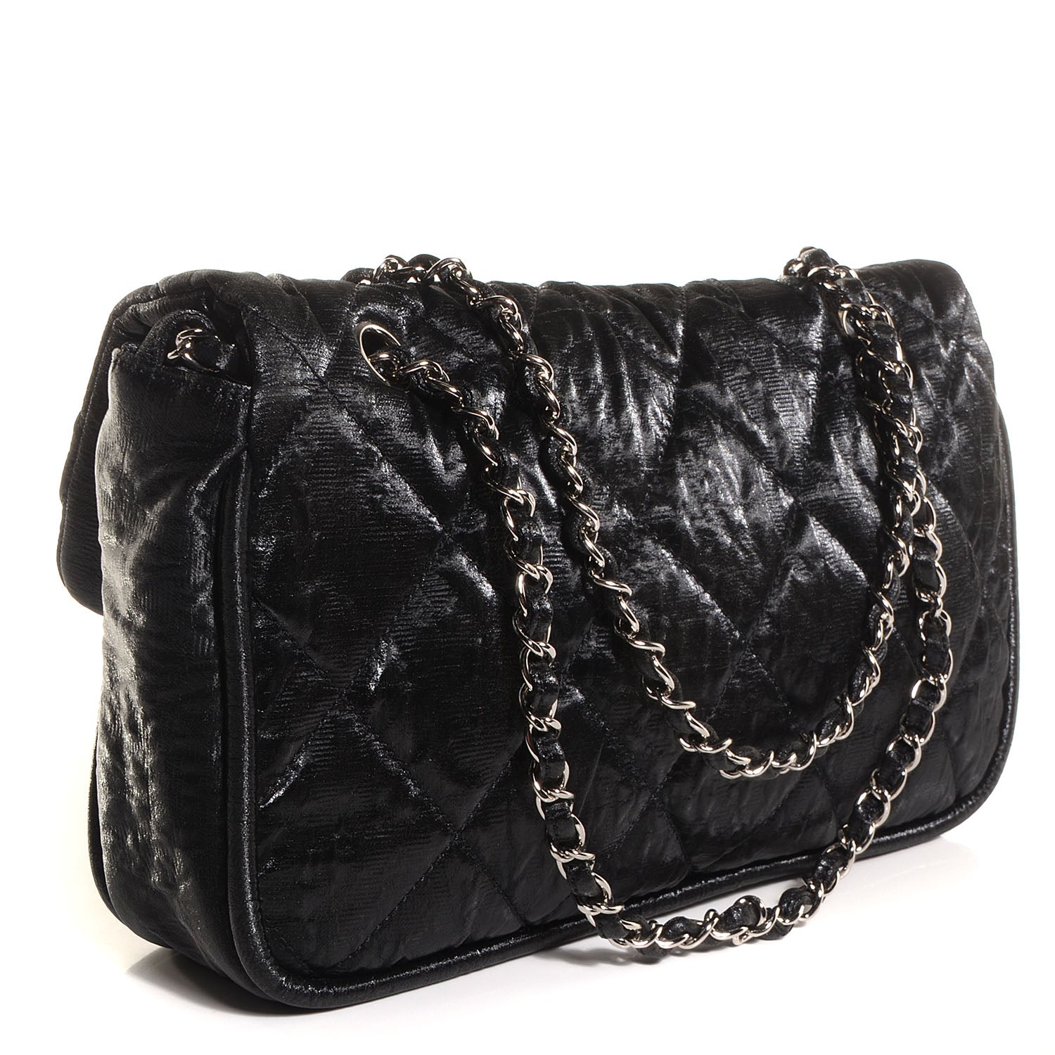 Chanel Coated Canvas Le Marais Flap Black 3 of 8