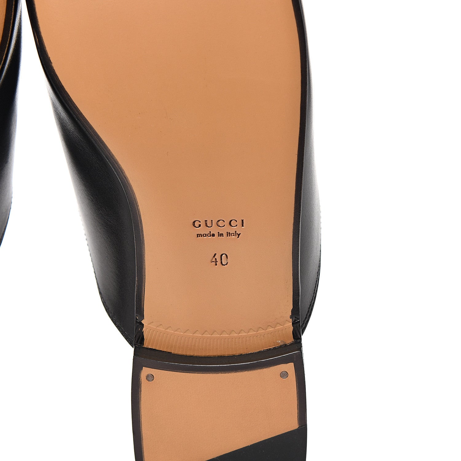 Gucci Calfskin Flower Embroidered Princetown Slippers 40 Black 6 of 9