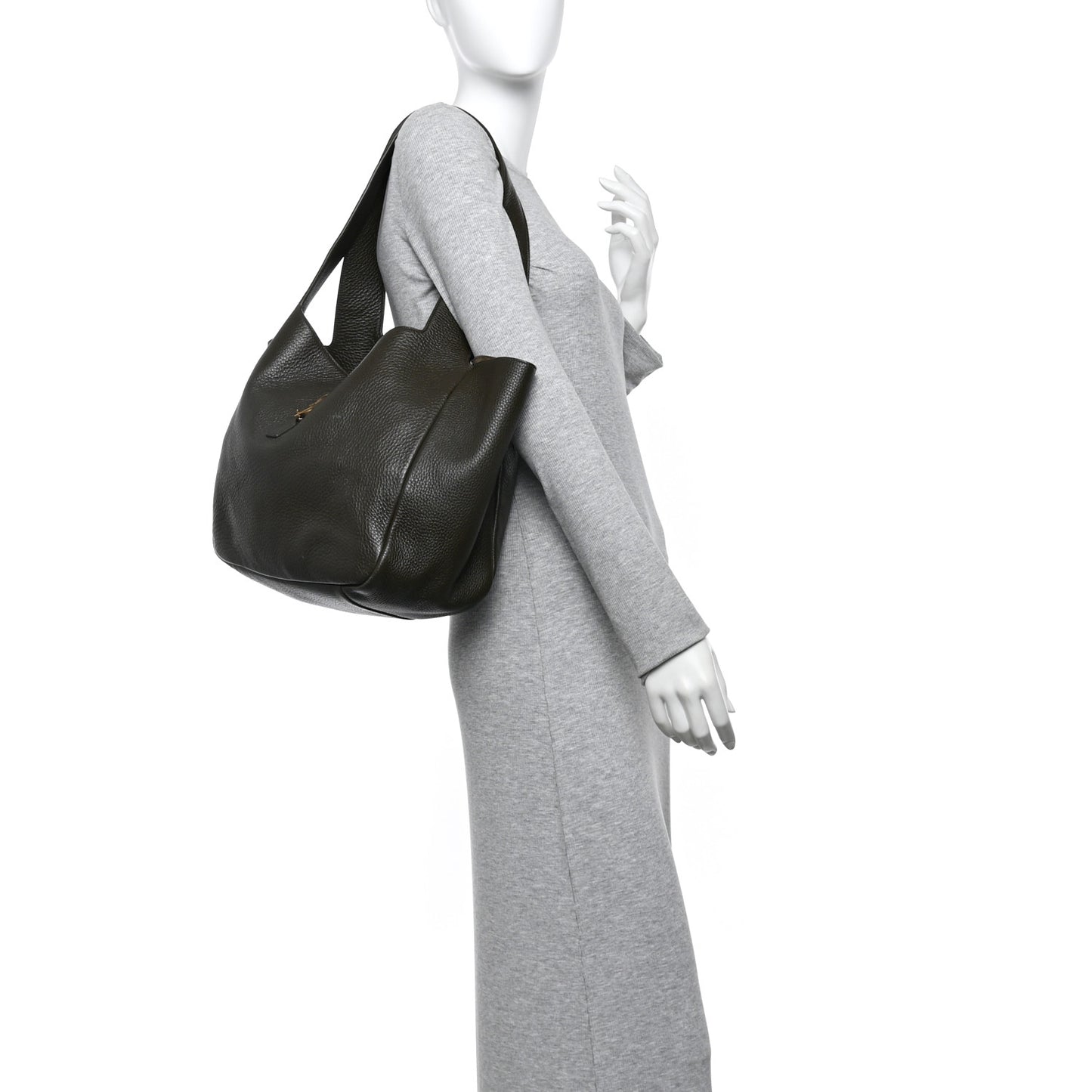 Grained Deerskin Bea Tote Musk