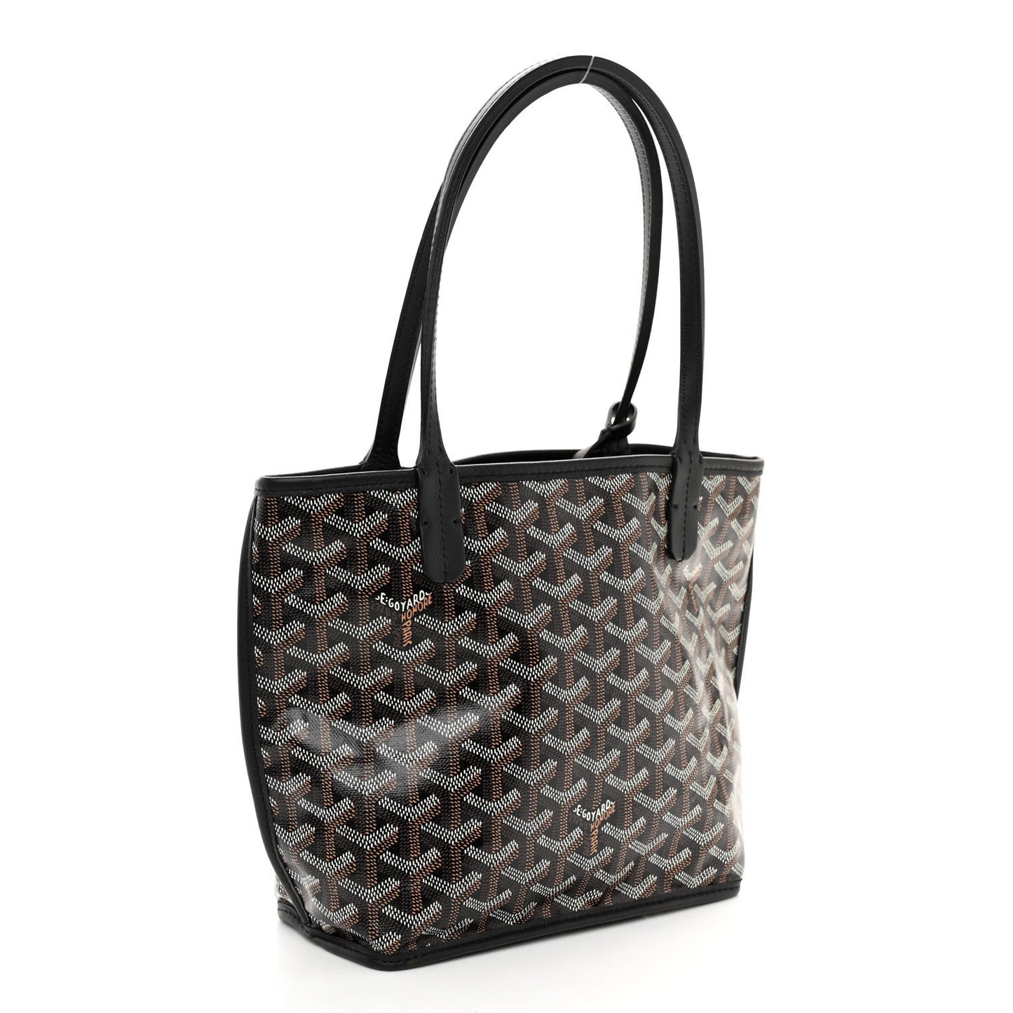 Goyardine Reversible Mini Anjou Black