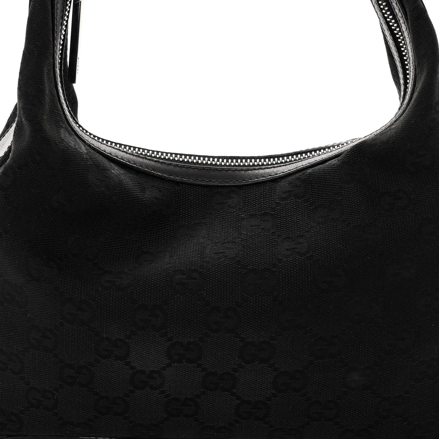 Monogram GG Small Clasp Hobo Black