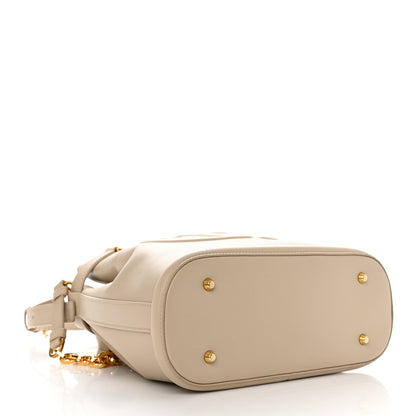 Christian Dior Calfskin CD Embossed Medium C'est Dior Bag Powder Beige 4 of 10