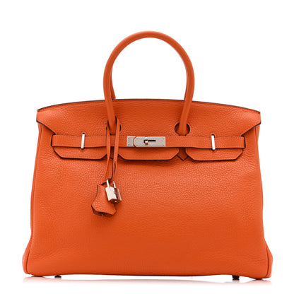 Hermes Togo Birkin 35 Orange 1 of 10