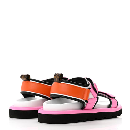 Louis Vuitton Calfskin Monogram Pool Pillow Flat Comfort Sandals 38 Pink 4 of 9