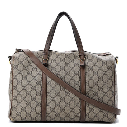 Gucci GG Supreme Monogram Margaux Calfskin Medium Nice Boston Beige Ebony Acero 1 of 25