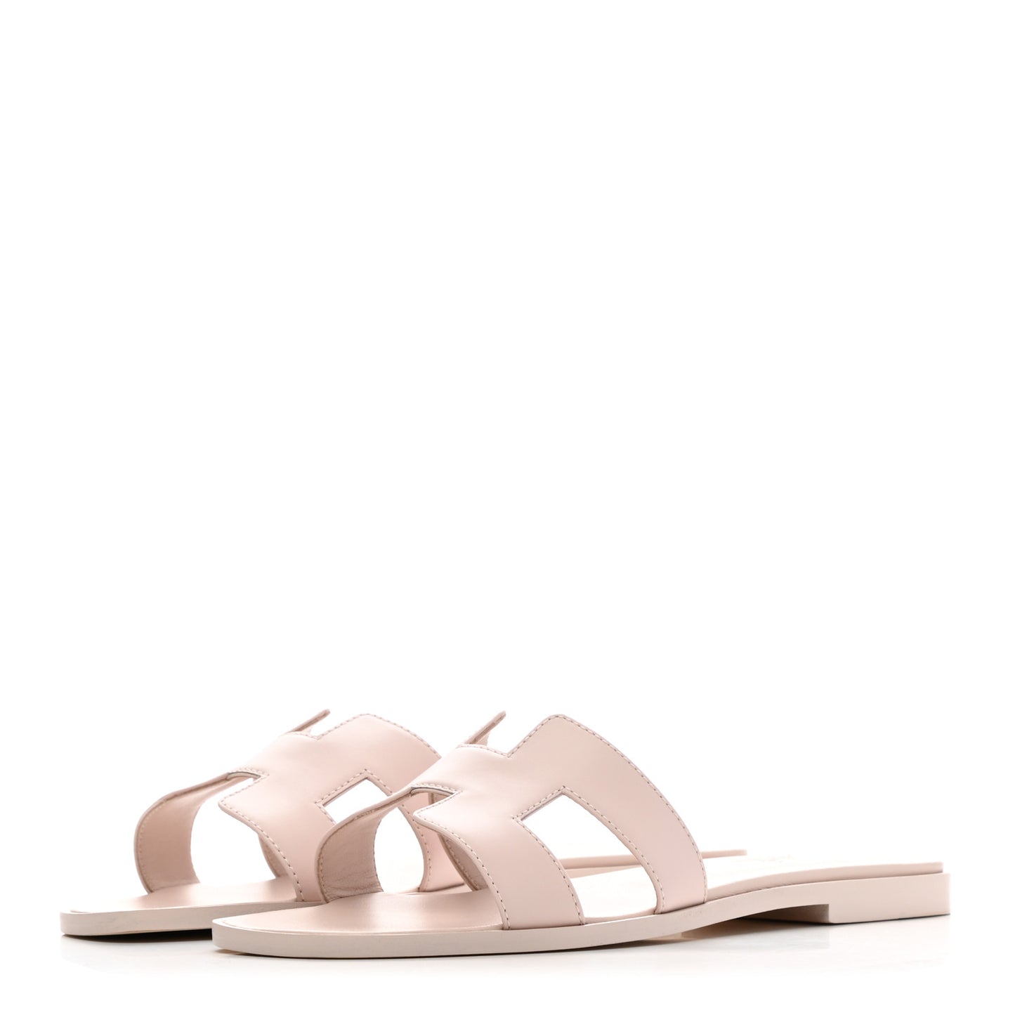 Box Calfskin Oran Sandals 38 Rose Pale