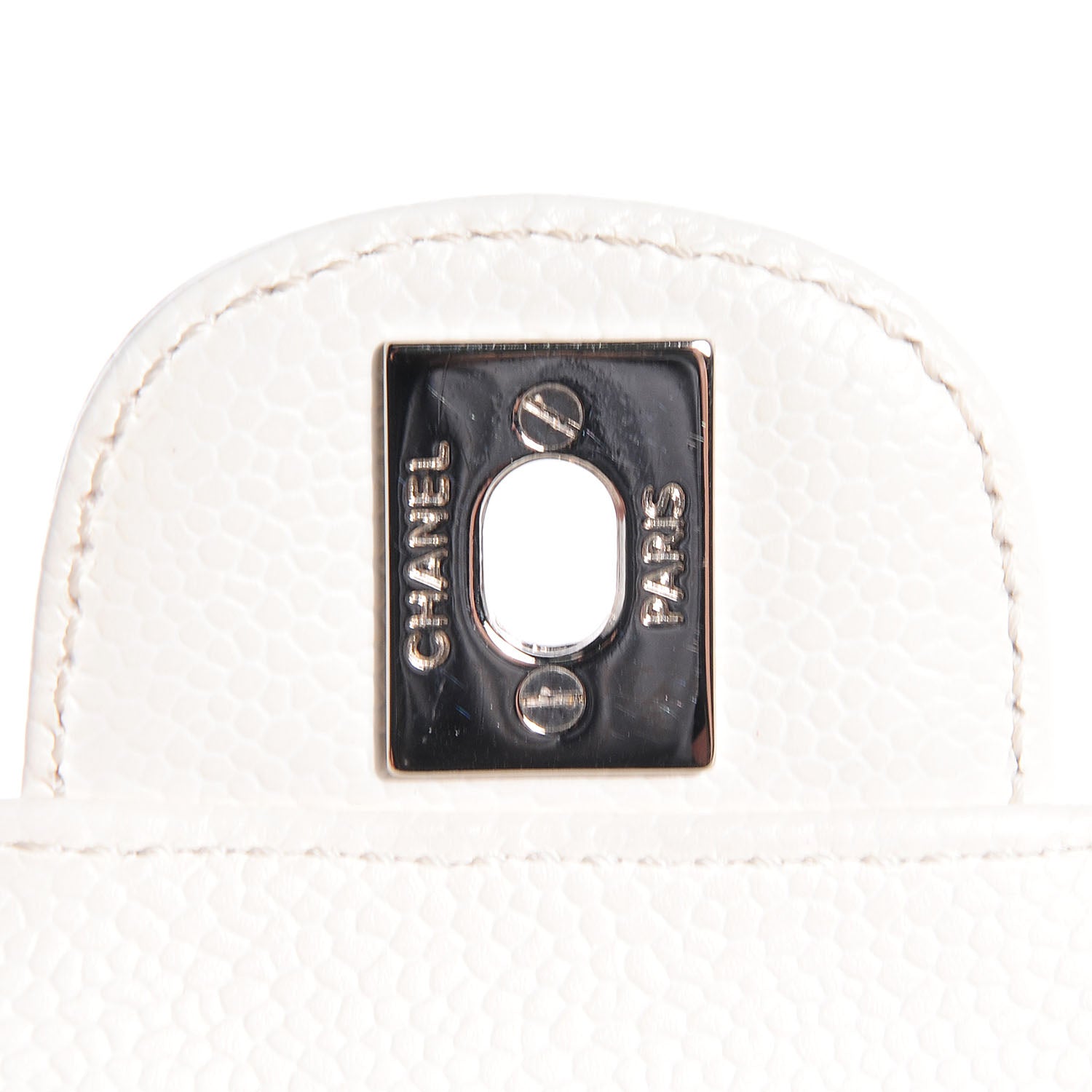 Chanel Caviar East West Flap White 7 of 8