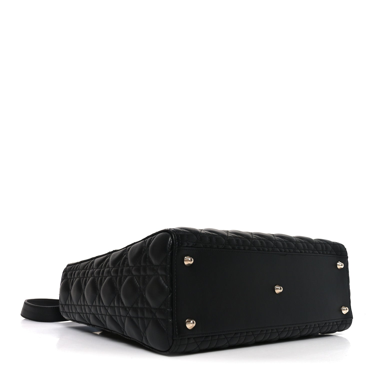 Christian Dior Lambskin Cannage Large Lady Dior Black 4 of 10