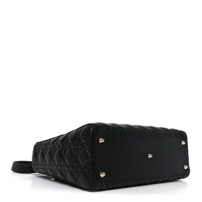 Christian Dior Lambskin Cannage Large Lady Dior Black 4 of 10
