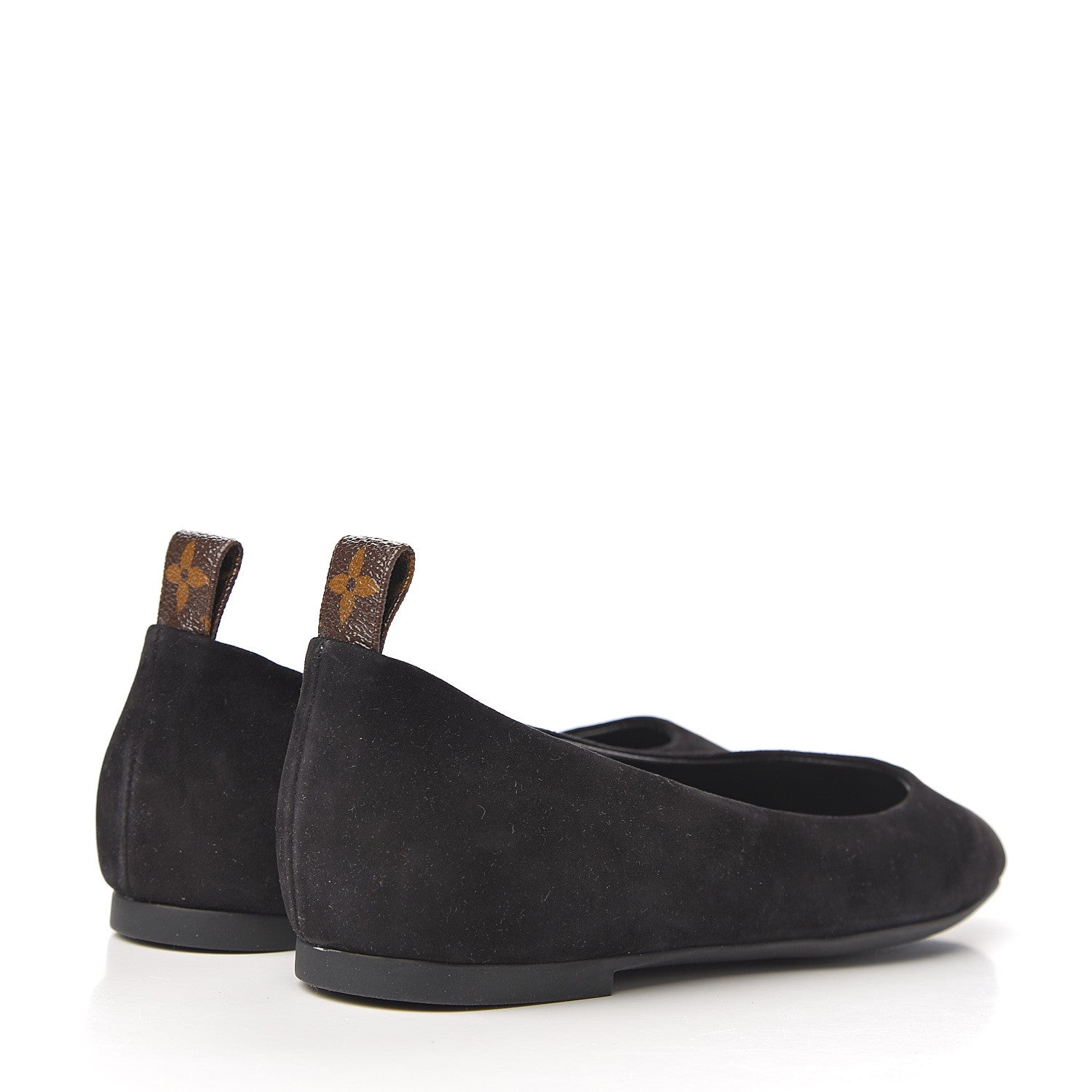 Louis Vuitton Suede Monogram Uniformes Ballet Flats 39.5 Black 4 of 9