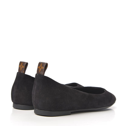 Louis Vuitton Suede Monogram Uniformes Ballet Flats 39.5 Black 4 of 9
