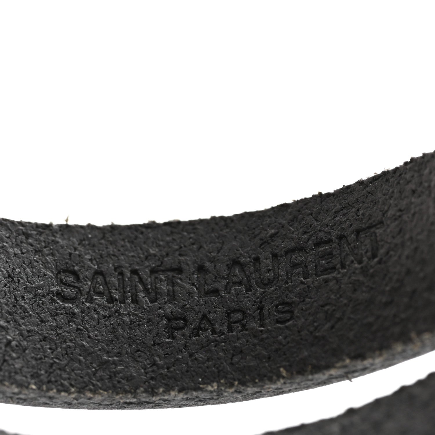 Saint Laurent Calfskin Opyum Double Wrap Bracelet Black 4 of 6