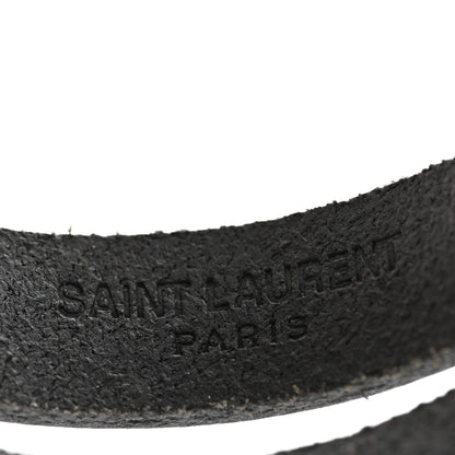 Saint Laurent Calfskin Opyum Double Wrap Bracelet Black 4 of 6