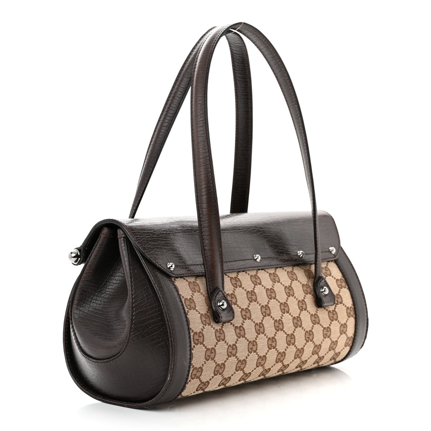 Monogram Bamboo Bullet Bag Dark Brown
