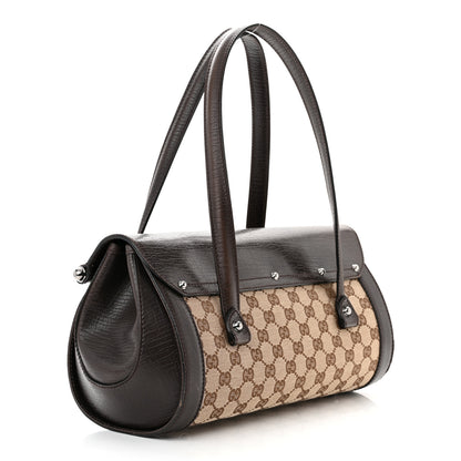 Gucci Monogram Bamboo Bullet Bag Dark Brown 3 of 14