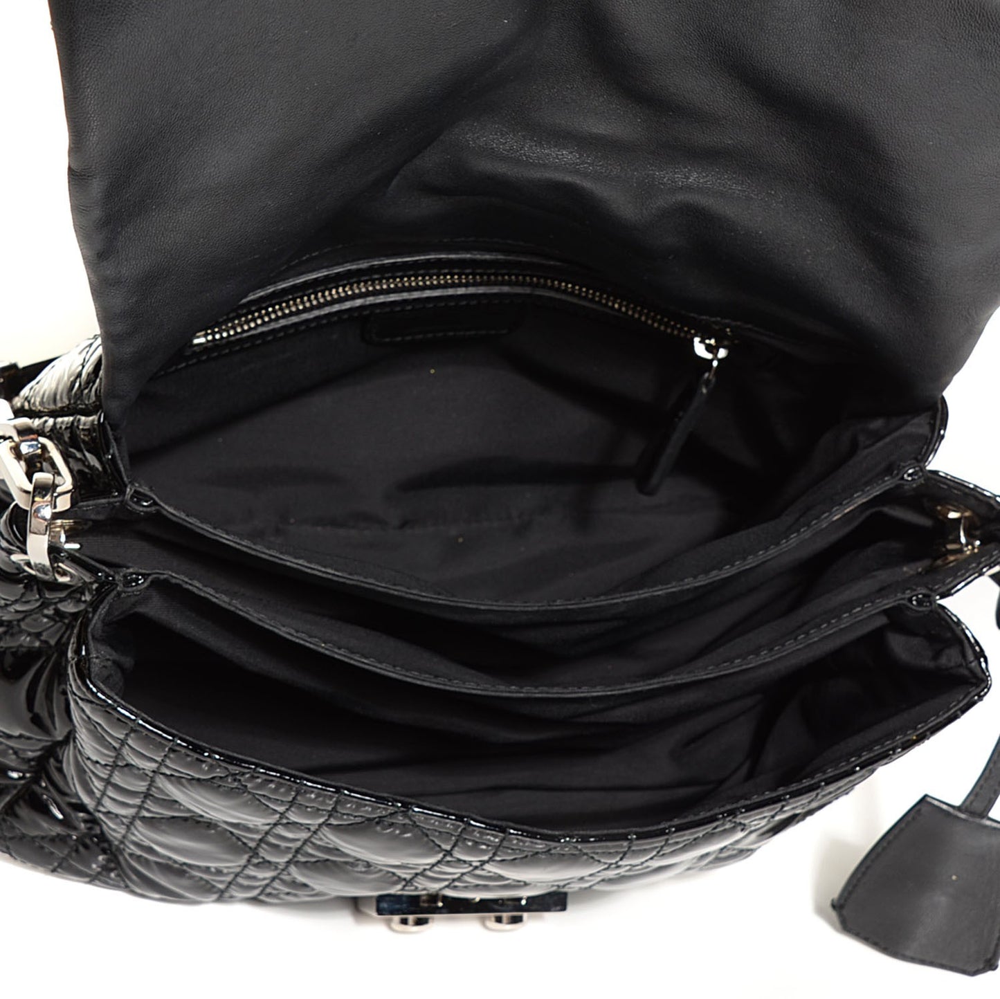 Patent Cannage New Lock Flap Bag Black
