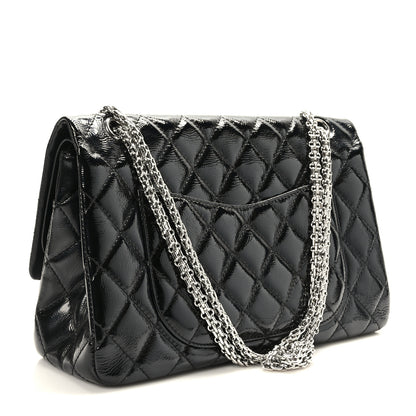 Chanel Distressed Patent Quilted 2.55 Reissue Flap 227 Black 3 of 9