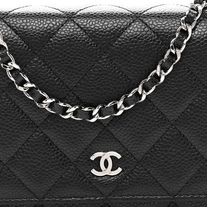 Chanel Caviar Quilted Wallet On Chain WOC Black 8 of 13