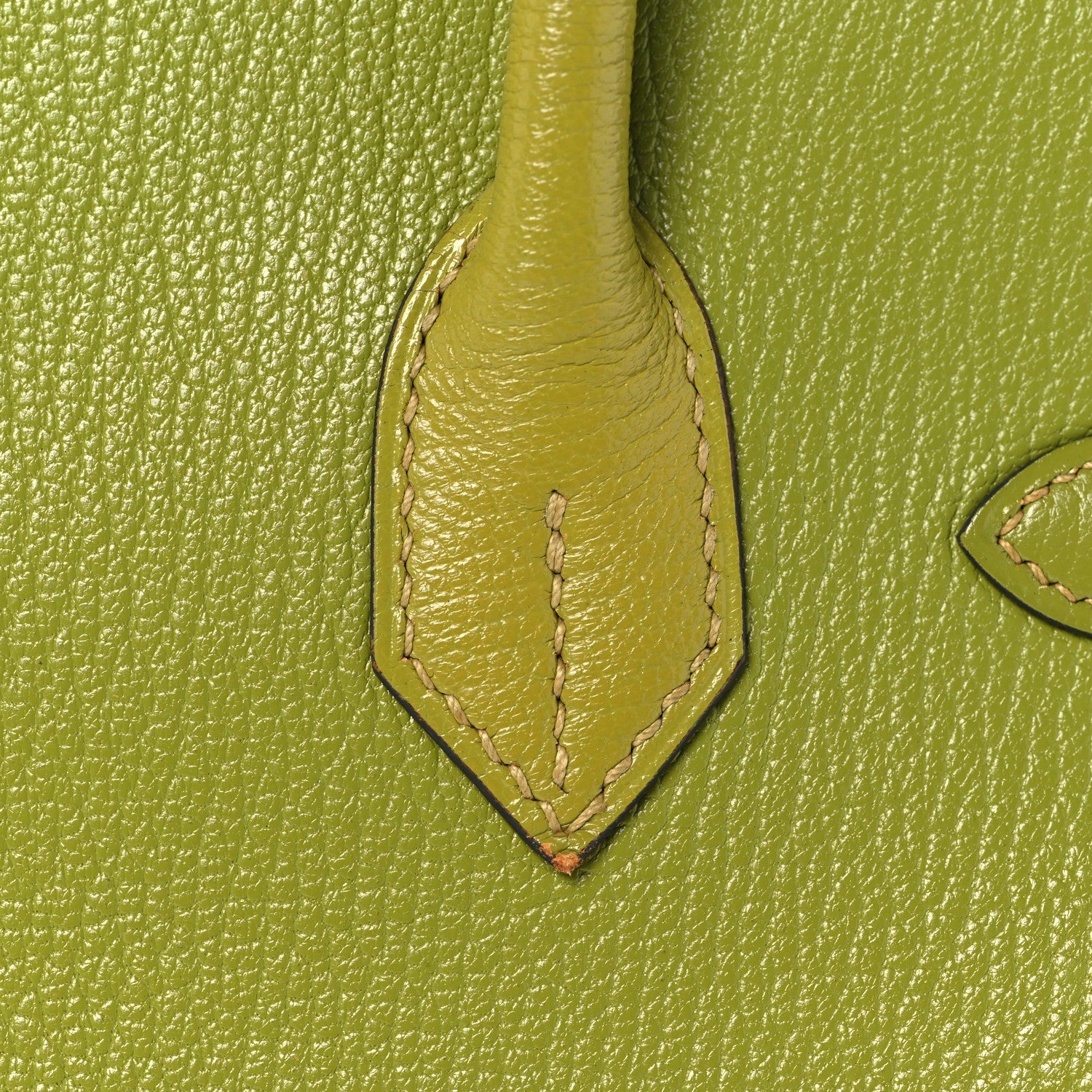 Hermes Chevre Mysore Bi-Color Birkin 30 Vert Anis Vert Chartreuse 10 of 39