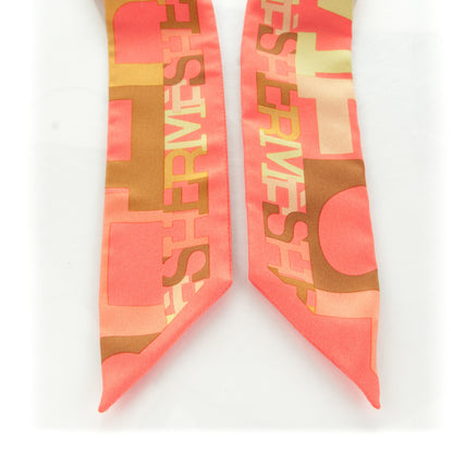 Hermes Silk Capitales Twilly 5 of 6