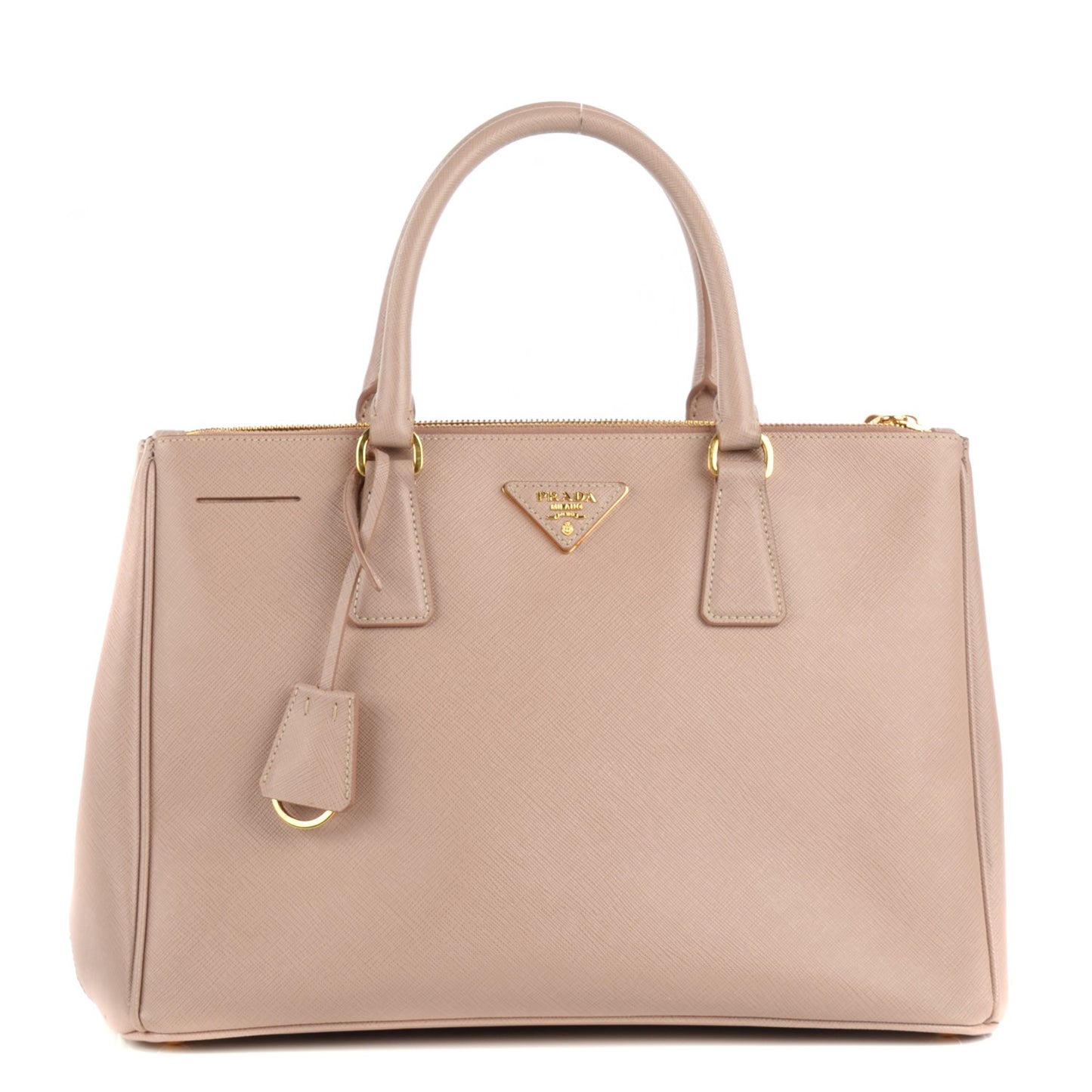 Saffiano Medium Galleria Double Zip Tote Cammeo