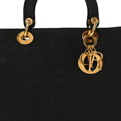Christian Dior Nylon Cannage Large Lady Dior Black 8 of 10