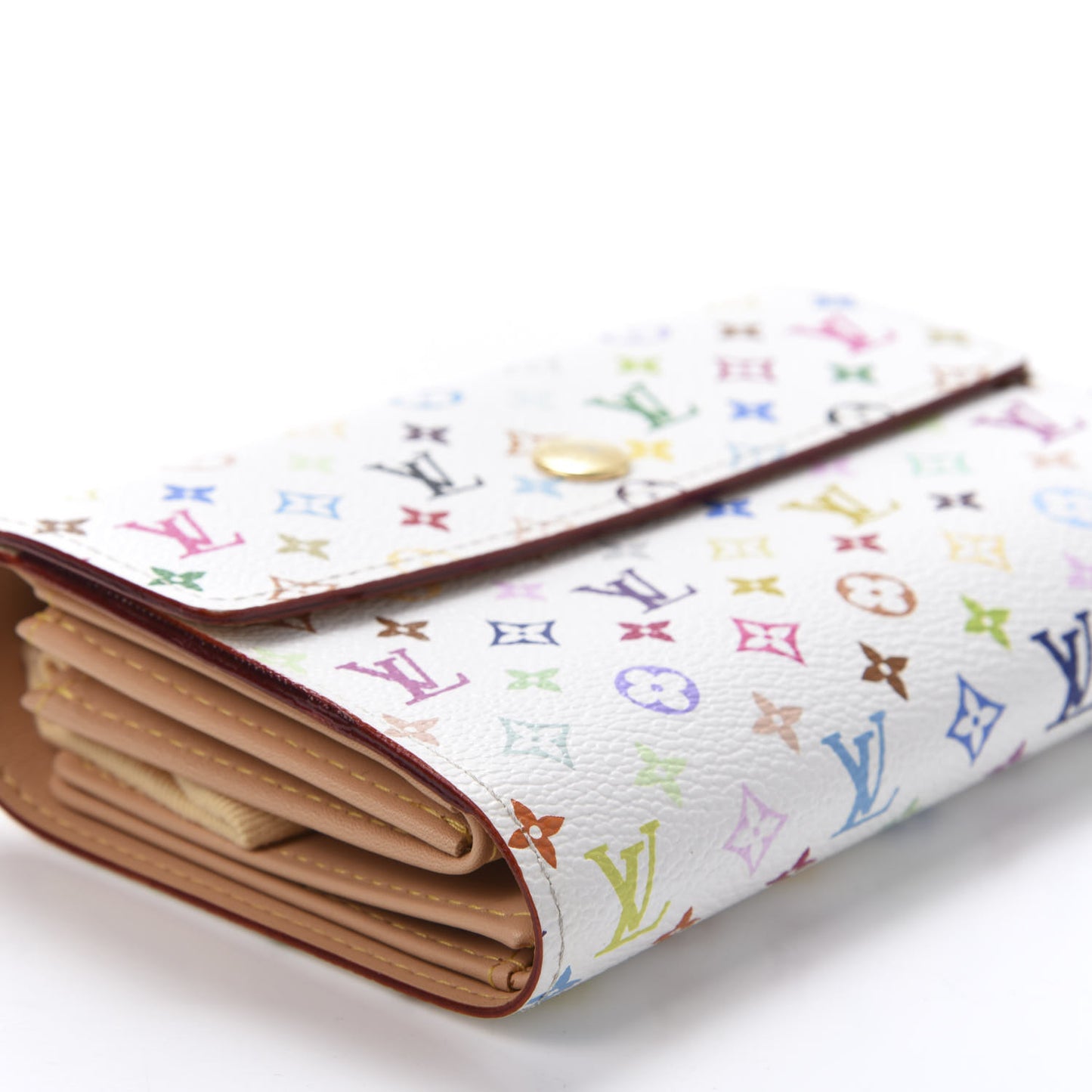 Monogram Multicolor Alexandra Wallet White
