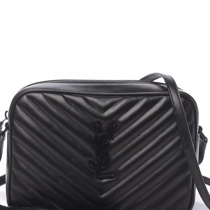 Saint Laurent Calfskin Matelasse Monogram Lou Camera Bag Black 10 of 10