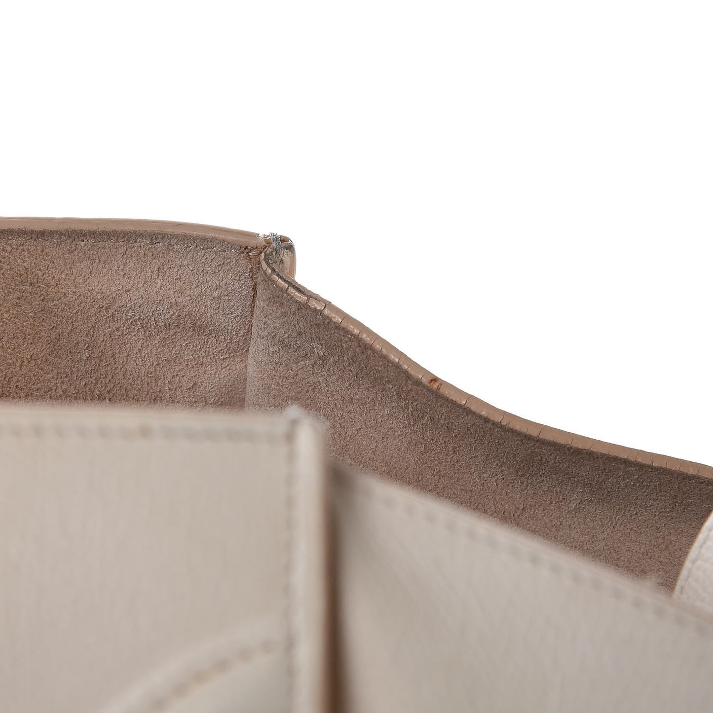Grained Calfskin Medium Phantom Luggage Cream