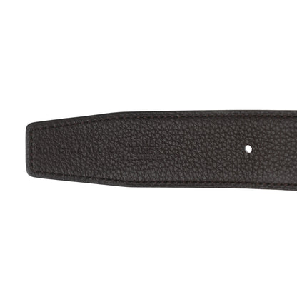 Hermes Box Togo 38mm Oscar Belt 100 Black Chocolate 5 of 5