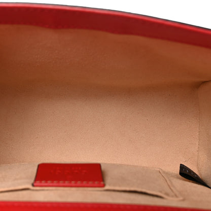 Gucci GG Supreme Monogram Apple Small Padlock Shoulder Bag Beige Multicolor Lobster Red 5 of 10
