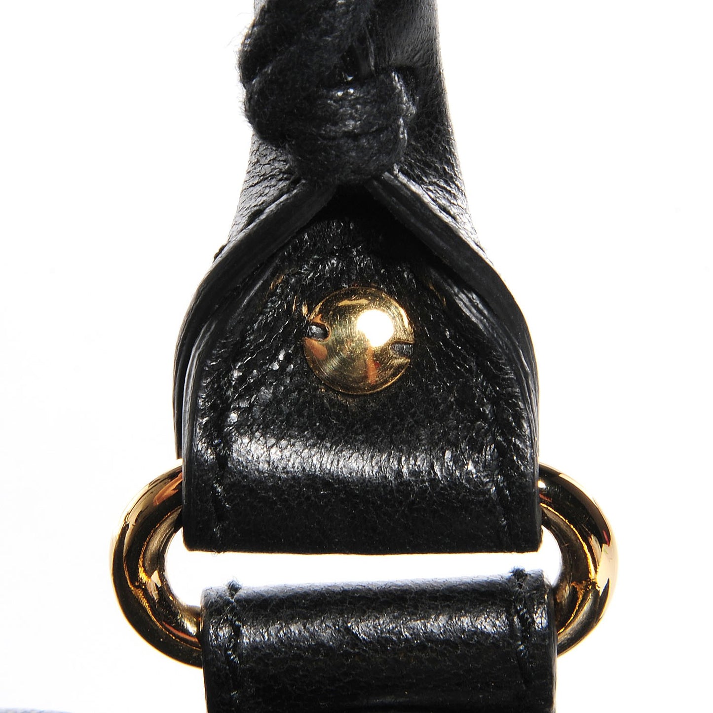 Agneau Giant 12 Gold Hardware Work Black