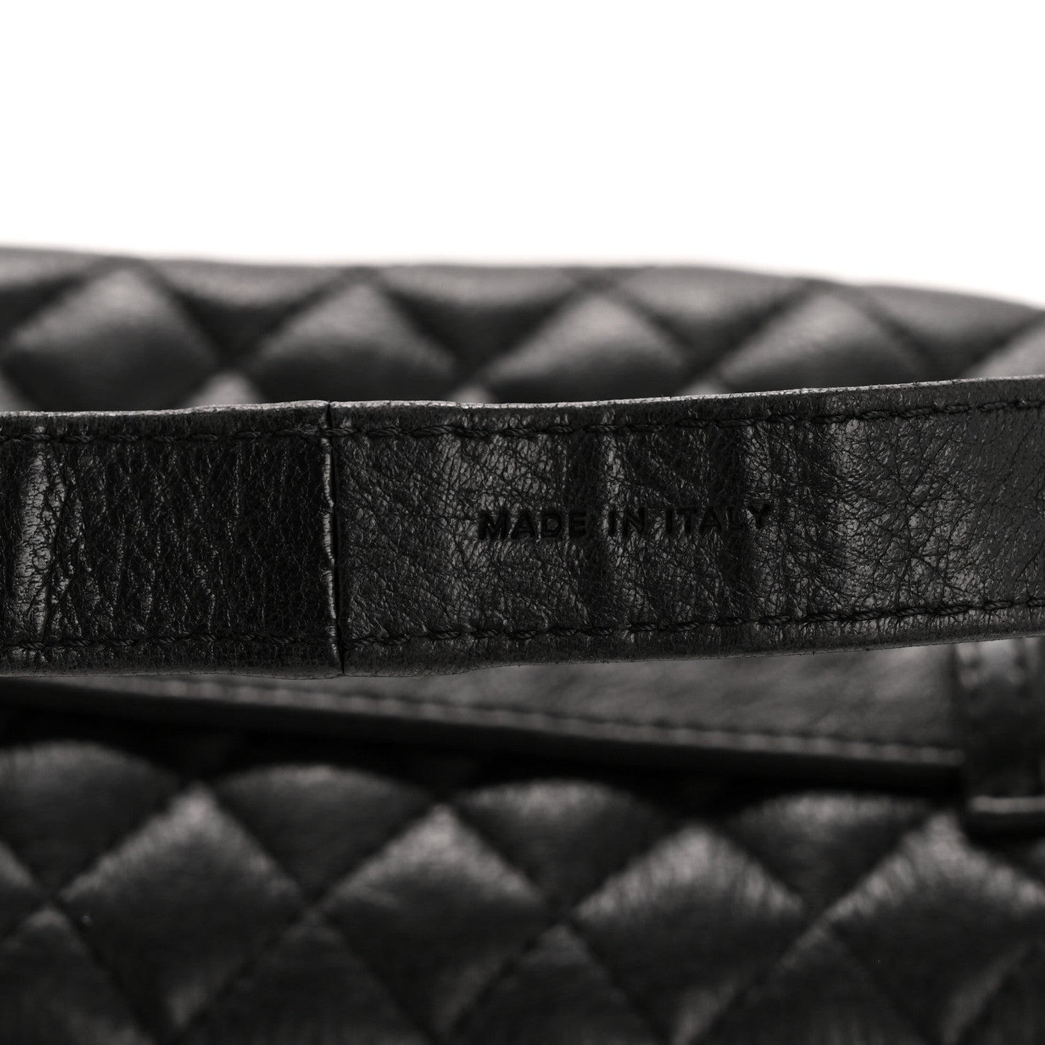 Chanel Grained Calfskin Quilted CC Uniform Flap Belt Bag Black 7 of 15