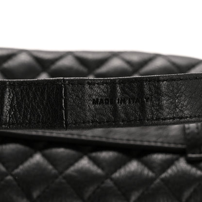 Chanel Grained Calfskin Quilted CC Uniform Flap Belt Bag Black 7 of 15