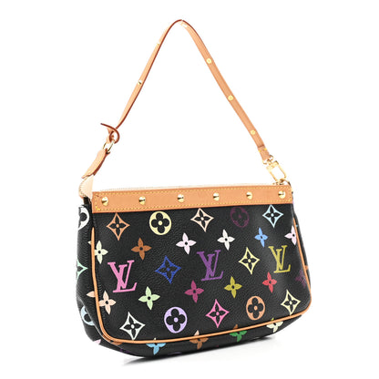 Louis Vuitton Monogram Multicolor Pochette Accessories Black 2 of 8