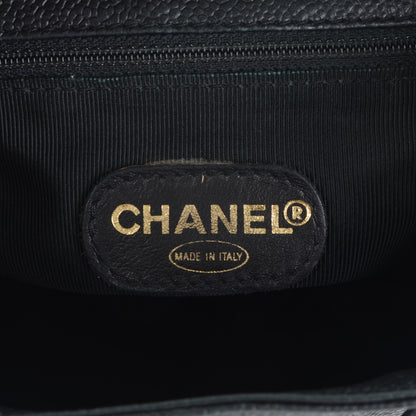 Chanel Caviar CC Backpack Black 6 of 7