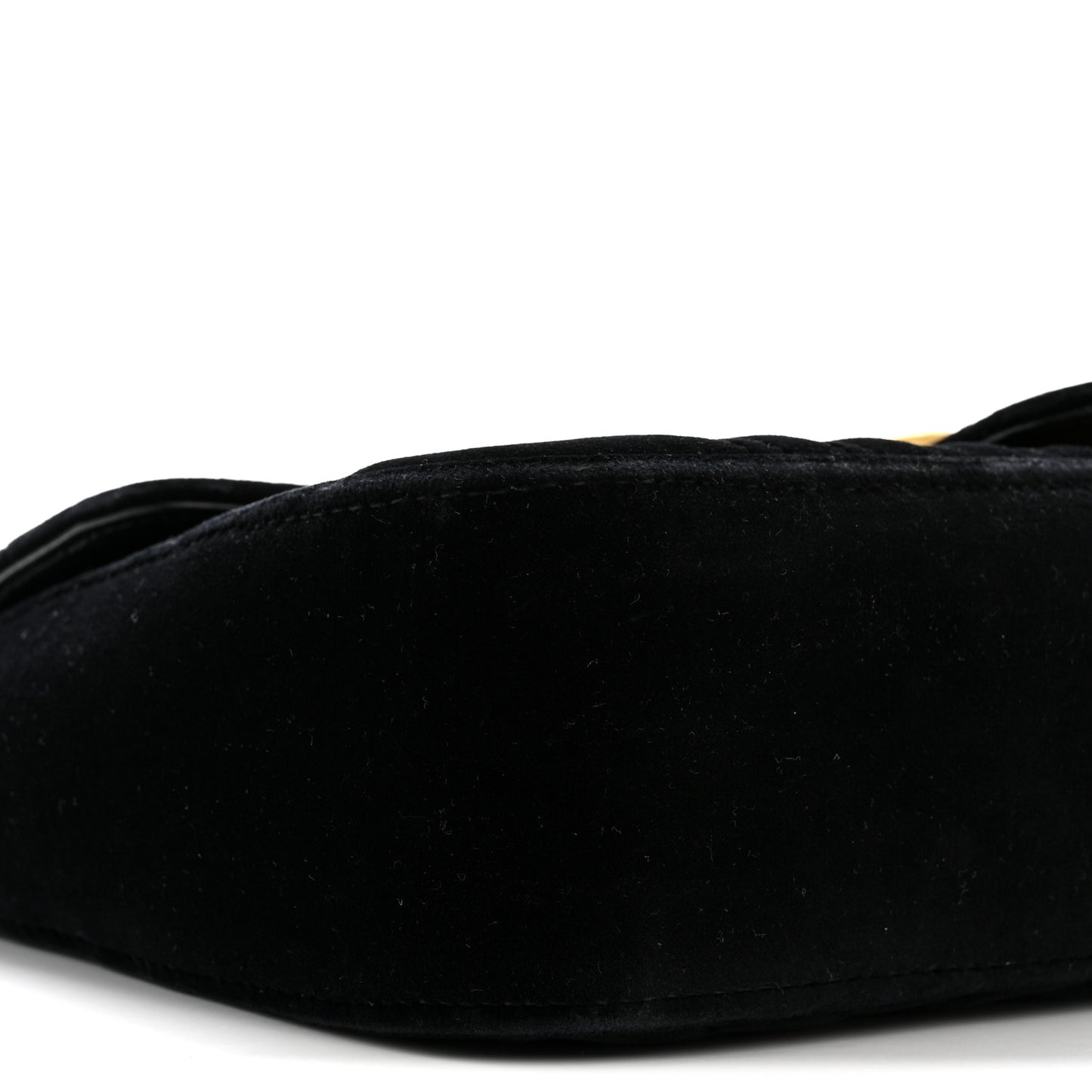 Velvet Matelasse Mini GG Marmont Shoulder Bag Black