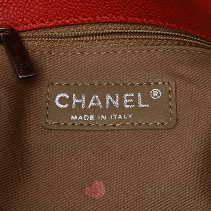 Chanel Caviar Quilted Medium Simply CC Flap Red 6 of 10