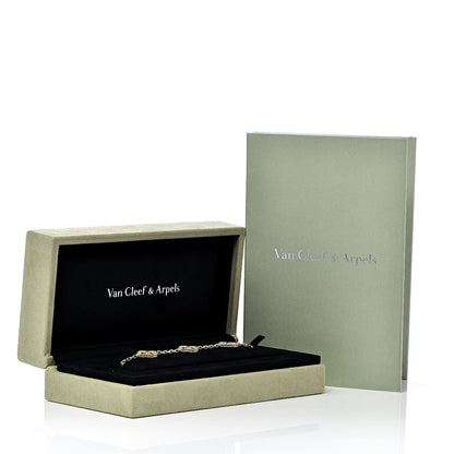 Van Cleef & Arpels 18K Yellow Gold 5 Motifs Vintage Alhambra Bracelet 6 of 6
