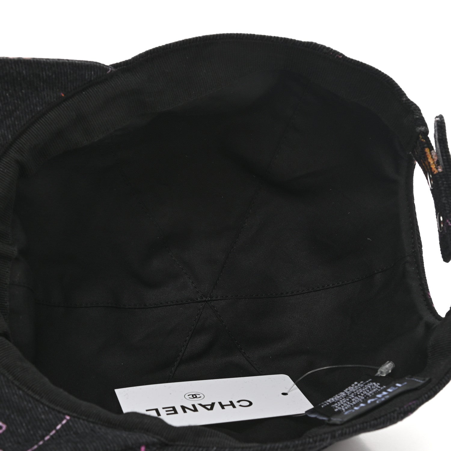 Chanel Denim Mood Cap Hat Black 7 of 8