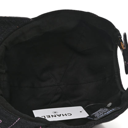 Chanel Denim Mood Cap Hat Black 7 of 8