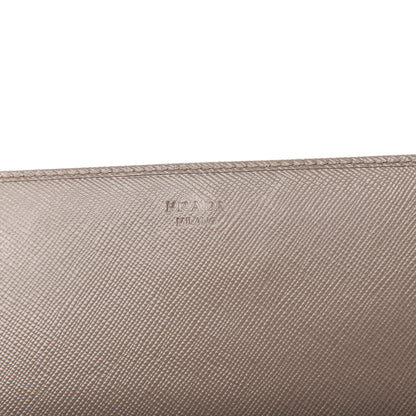 Prada Saffiano Metal Oro Chain Wallet Argilla 7 of 13
