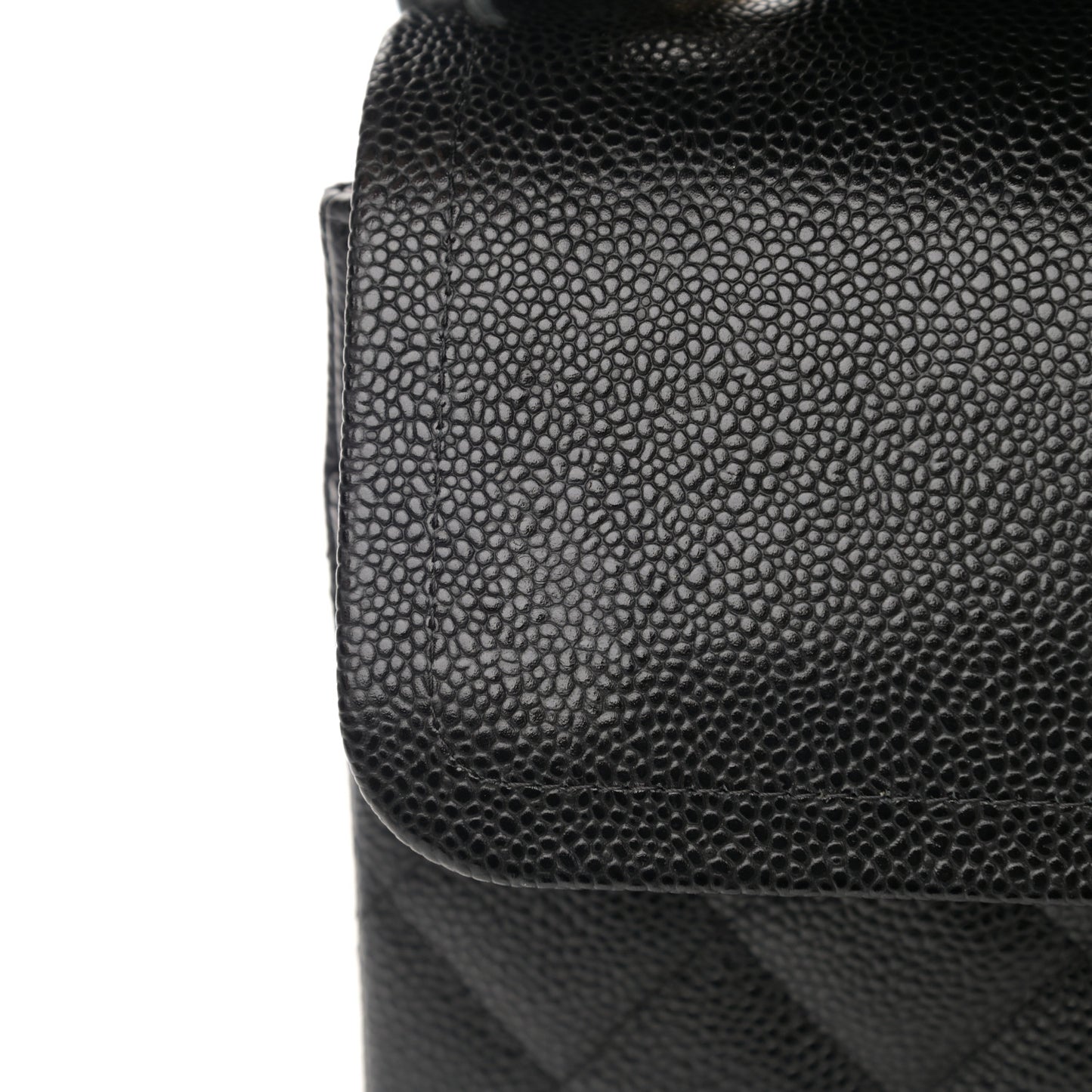 Caviar Quilted Maxi Double Flap Black