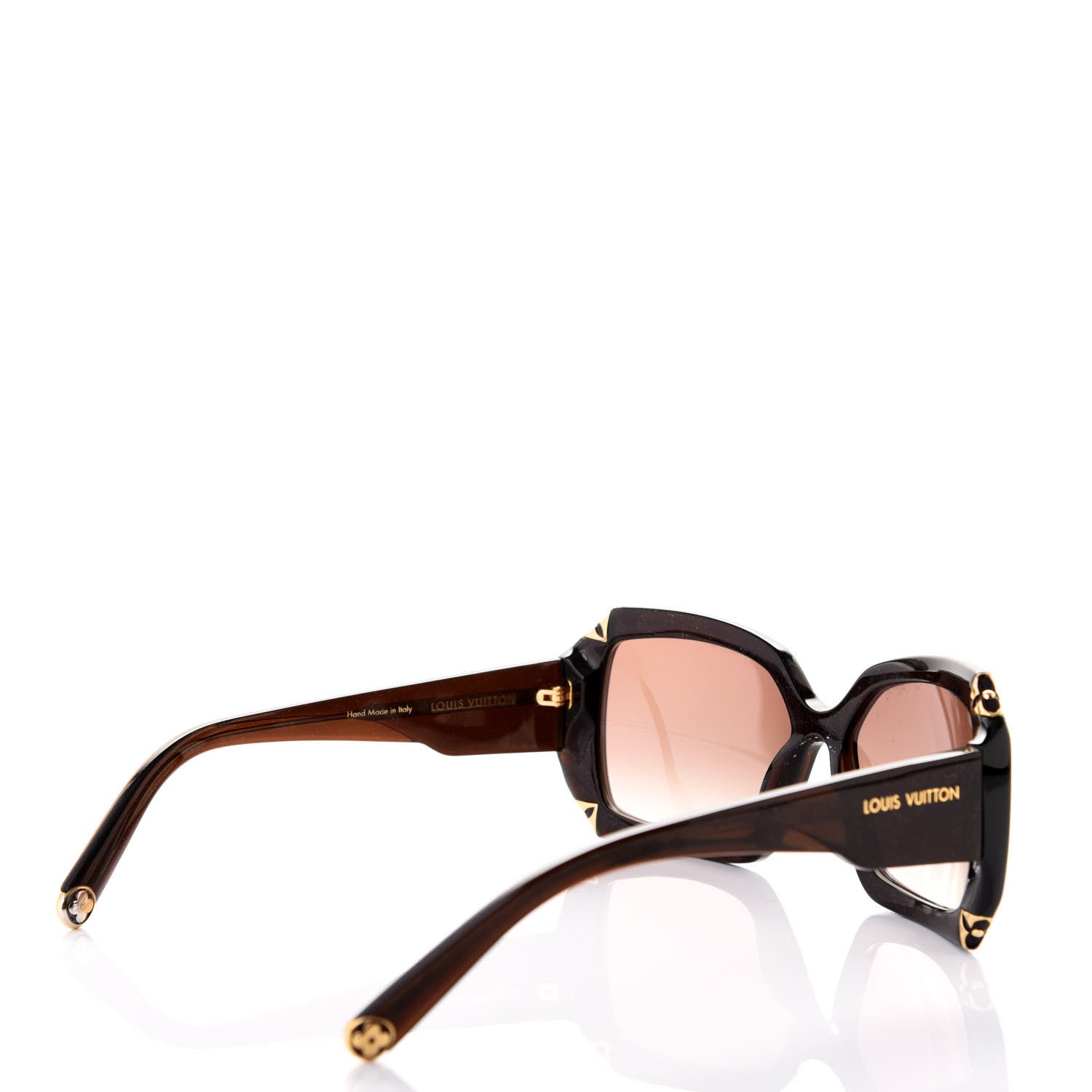 Louis Vuitton Hortensia Cat Eye Sunglasses Z0366W Brown Glitter 4 of 8