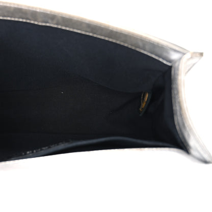 Chanel Metallic Patent Calfskin Quilted Medium Boy Flap Silver 5 of 15